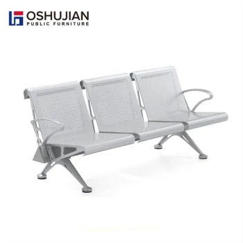 Three Seater Siting Chair Waiting Room Chairs Origin China Condition New Folded Unfolded Model NO. SJ9082 Color silver - Guangdong Oshujian Furniture Co., Ltd. - China