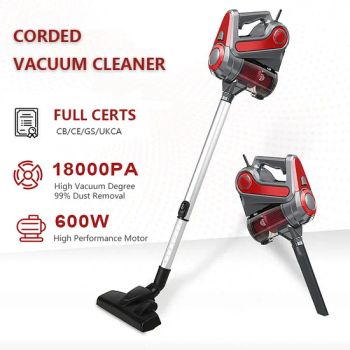 600W Cheap 2in1 Powerful Electric Stick Wired Vacuum Cleaners Handheld Vaccums - Suzhou E-Clean Electric Appliance Co., Ltd. - China