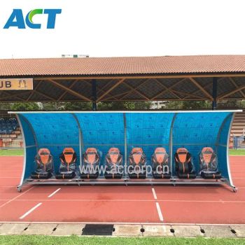 Portable Soccer Dugout Player Bench with Car Seats - ACT GROUP - China