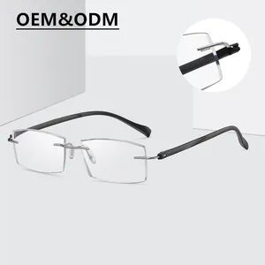 New Retro Metal Rimless Reading Glasses for The Elderly with No Screws, Wholesale From Manufacturer - Wenzhou Yangming Eyewear Accessories Co., Ltd - China