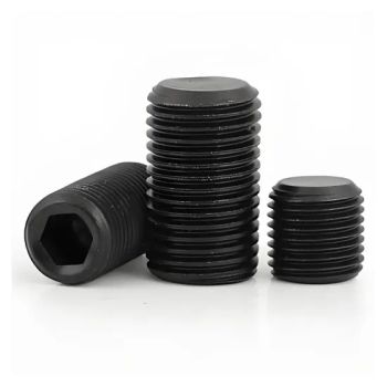 12.9grade Alloy-Steel DIN913/ISO4026 Hexagon Socket Flat-Point Set Screws M1.6m3m5m8m16 Full-Thread Headless-Screws Grub-Screws - Hebei Lingke Metal Products Co., Ltd - China