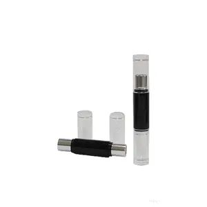 Duo Cosmetic Lip Tube Case Packaging Twist up Cap on Easy Handy Tube Refill BPA Free Transparent and with Black Aluminum Twist up - Madison Inc - China