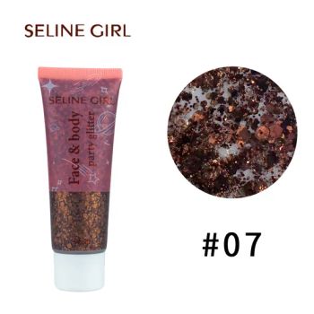 Seline Girl 50ml High Quality Custom Wholesale Body Glitter Form Gel Origin China Ingredient Vegan Material Plastic Model Number - Shantou Manfen Cosmetics Co., Ltd. - China