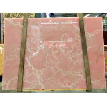 Natural Stone High Quality Polished Pink Onyx for Home Decor Tiles/Flooring/Wall Background/Bartop/Countertop - XIAMEN YQC CO., LTD. - China