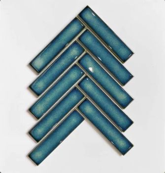 Herringbone Floor Ceramic Porcelain Wall Mosaic Tiles Color Pink Shape Strip Origin China Thickness 6mm Trademark sino Surface - Fuzhou Sino Building Material Co., Ltd. - China