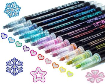 Colors Shimmer Metallic Outline Glitter Markers for Art Supplies - Wenzhou Xinyuan Stationery Co.,Ltd - China