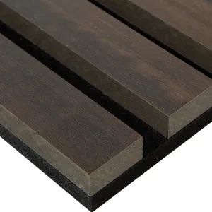 Soundproofing Wooden Slats Wall Covering MDF Wood Veneer Pet Acoustic Panel - Shanghai Kingkus New Material Co., Ltd. - China