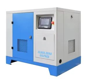 10HP Oil-Free Scroll Air Compressor Industrial Grade Stationary Air Cooled PLC Motor - Muqi Air Compressor Co., Ltd. - China