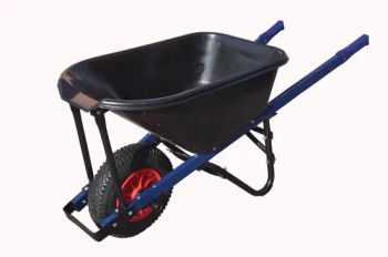 Dark Grey Poly Tray 100L Wheel Barrow Brand OEM Usage Tools Origin China Trademark OEM Wheel Amount 1 Style Unfolding Warranty 1 Year - Qingdao Future Tool Co., Limited - China