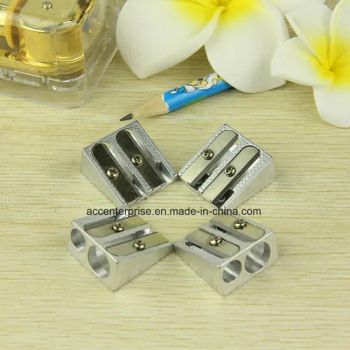 Aluminum Metal Sharpener with Double Holes Color White Style Simple Origin Anhui Model NO. 002 Shape Standard HS Code - ACC Enterprise Co., Ltd. - China