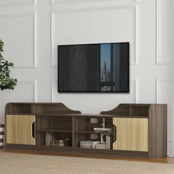 Solid Wood TV Cabinets Simple Design with Added Lighting and Other Features - Shouguang Sanyang Wood Industry Co., Ltd. - China