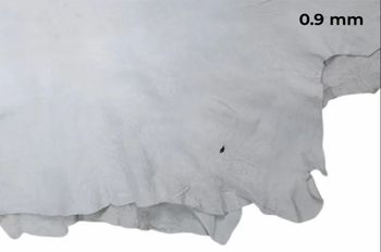 White Buffalo Split Leather Color White Finish Matte Thickness 0.9-1.1mm Size/Dimension 0.9 mm Material Buffalo Split - R.V. Enterprise - India