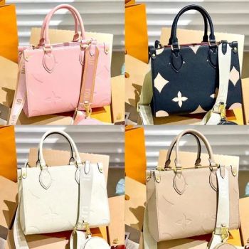 Designer Bag Luxury on The Go Shopper Bag for Womens Genuine Leather Embossed Pochette Clutch Cross Body Travel Tote with Shoulder Straps Purses Hand Bags - Shenzhen Yongxinghui Trading Co., Ltd - China