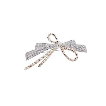 Newarrival Brooches High Quality Brooch Vintage Plated Brass Bow Design Designer Brooches for Unisex - Guangzhou Luofa Jewelry Co., Ltd. - China
