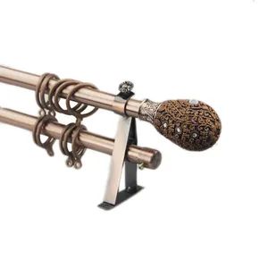 Curtain Accessory 25 28mm Telescopic Twist Spiral Head Roman Curtain Rod - Lanxi Kingway International Trade Co., Ltd. - China