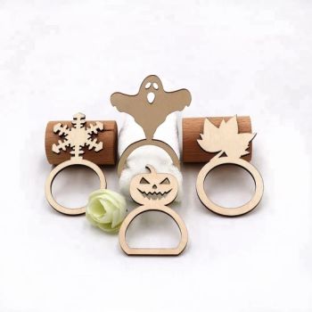 Wooden Napkin Rings Plain Easter Christmas Napkin Rings - NINGBO GENERAL UNION CO.,LTD. - China