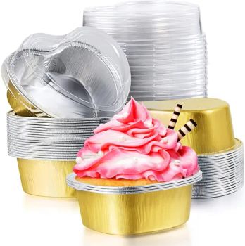 86*80*30mm Disposable Dessert Packaging Trays Custom Color Takeaway Aluminum Foil Tray - Zhengzhou Laiwosi Aluminum Co., Ltd. - China