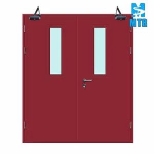 60/90/120/180 Minutes Steel Fire Door Galvanized Frame Hollow Metal Commercial Doors Emergency Exit - Henan Menton River Trading Co., Ltd. - China