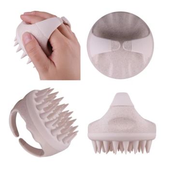 Soft Exfoliating Scrubber Head Cleansing Care Comb for Hair Growth Silicone Shampoo Brush Scalp Massager - NINGBO AOVEA IMPORT & EXPORT CO., LTD. - China