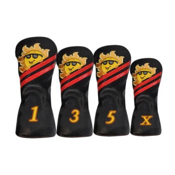 New Design PU Leather Waterproof Durable Golf Driver Wood Hybrid Head Covers Set - Xiamen JTS Sports Equipment Co., Ltd. - China