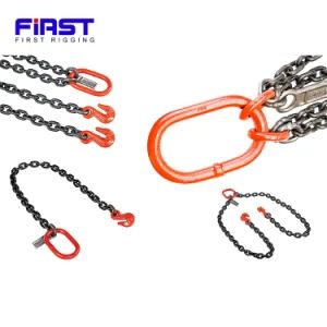 Two Legs Alloy Steel Chain Lifting Sling 8t-1m-2 Chains - Weifang First Rigging Co., Ltd. - China
