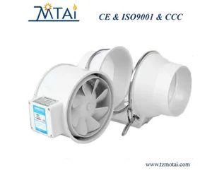 Duct Mixed Flow In-line Pipeline Extraction exhaust fan for hotel/office/chicken house - TAIZHOU MOTAI ELECTRIC MACHINE CO., LTD. - China