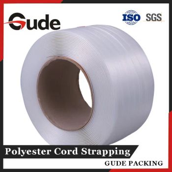 Flexible 16mm White Composite Polyester Cord Strapping for Cargo Securing - Linyi Gude Packaging Products Co., Ltd. - China