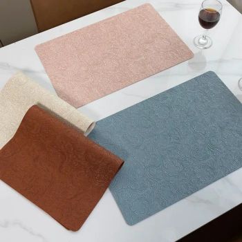 Premium Waterproof Placemat PVC Leather Table Mats for Elegant Dining - Taizhou real houseware Co., Ltd - China