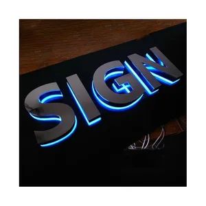 Custom LED Illuminated Electronic Sign Advertising Light up Channel Letters 3D Acrylic Logo Business Store Front Signage - Hefei Gold Adprintier Image Printing Co., Ltd - China
