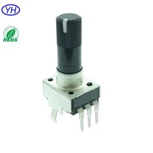 Free Samples Customized RV09 Rk09 3 Pin Single Gang Linear 9mm Volume Control Rotary Potentiometer B203 PRO Audio - Yuwah Electronics Limited - China