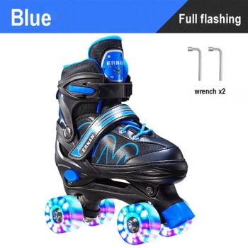 Best Seller Adjustable 4 Wheel Double Row Flashing Roller Skate for Beginners - Shanghai Yingpei Hardware Products Co., Ltd. - China