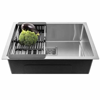 Handmade Stainless Steel Kitchen Sinks, 202 Grade, 24x18 inch - PU Enterprises - India