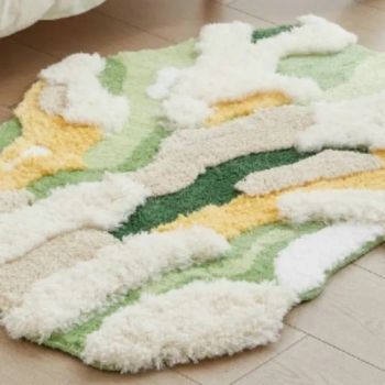 Forest Landscape Mat Custom Handmade Fluffy Carpets and Rugs Living Room Large Shags Hand Tufted Wool Rug - Blossom Carpet Co., Ltd. - China