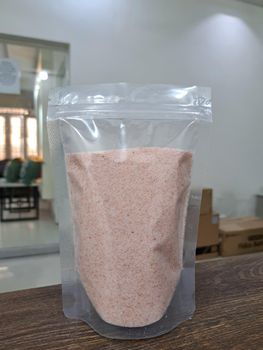 Dark Pink Salt Color Dark Mine Location Kalabagh Certifications Fda, Kosher, Halal Packaging Transparent Stand Up Pouch With - Agriculture Wheel Impex International Pvt Ltd - Pakistan