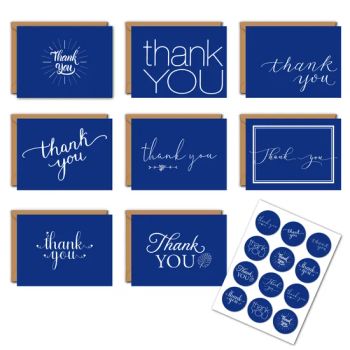 8PCS Thank You Greeting Cards Bulk Custom Logo Wedding and Business Thank You Cards with Envelopes Custom Card Printing - Qingdao Chenghaoda Science and Technology Co., Ltd. - China