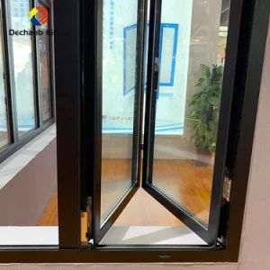 Hurricane Storm Impact Metal Windows Vinyl Design Aluminum with Mesh Grill Glass Folding Doors and Windows - Dechaab International Building and Housing Co., Ltd. - China