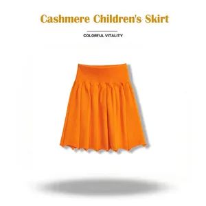 OEM High Quality Solid Color Skirts for Girls Cashmere Children's Skirt Baby Clothes - Wfs Cashmere Industry Co., Ltd - China