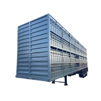 Heavy-Duty 60t Animal Transport Trailers for Poultry Farms Axles 13t Grade 12.5t Origin China Axle Number 3 Outriggers - Henan Jushixin Transportation Equipment Co., Ltd. - China