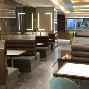 Marble Tables and Booth Dining Room Restaurant Furniture Sets - Zhongshan Uptop Furnishings Co., Ltd. - China