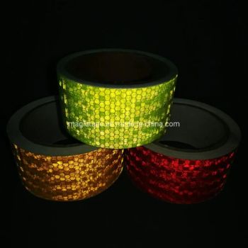 Road Warning Safety Signs Adhesive Conspicuity Fluorescent Reflective Material, Reflective Vinyl Tape - Guangzhou New Vision New Material Technology Co., Ltd. - China