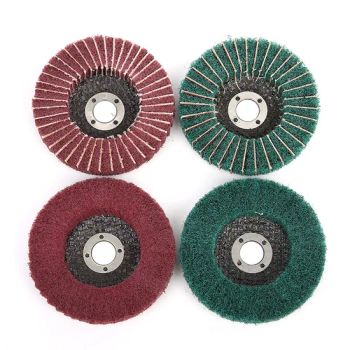 Metal Finishing Angle Grinding Vertical Flying Wing Wheel Shapes Round Origin Anqing OEM Customized Grain Size 100# Cylindricity - Anqing Topeak Brush Co., Ltd. - China