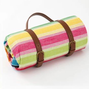 Function Thickened Picnic Blanket Outdoor Camping Moisture-Proof Mat Oxford Leather Strap - Hangzhou D&H Textile Co., Ltd. - China