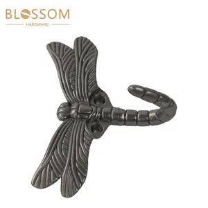 Antique Silver Dragonfly Decorative Wall Hooks for Hanging Coat and Key - Guangdong Blossom Hardware Co., Ltd - China