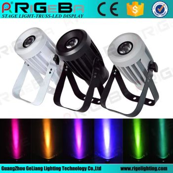 PAR 16 RGBW 4 in 1 10W LED PAR Stage Lights Power 10W Life 50000 Gray Level 256 IP Rating IP54 Trademark RIGEBA Lamp Wattage 145W - Guangzhou Geliang Lighting Technology Co., Ltd. - China