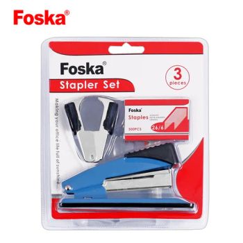 Foska Hot Sale Stapler Set with Stapler Staples Staple Remover - Anhui Sunshine Stationery Co., Ltd. - China