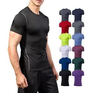 Discount Elastic Quick-Drying Tight Training and Fitness Clothes Four-Way Stretch Mens Tights Sportswear - Dongguan Changrong Handbag Co., Ltd. - China