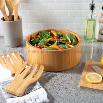 Natural Healthy Wood Salad Bowls of Kitchen Tools - Shaowu Han Well Import and Export Trade Co., Ltd. - China