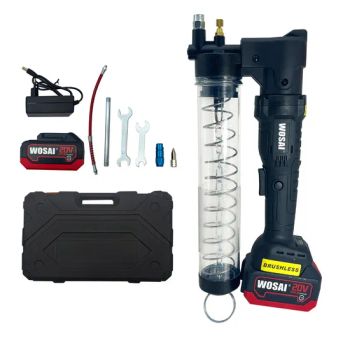 20V Wosai 600cc Rechargeable Visual Transparent Battery Cordless Electric Grease Guns - Qidong Edge Tool Co., Ltd. - China