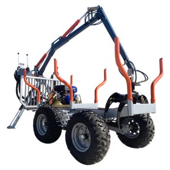 Timber Log Trailer with Crane for ATV and UTV - Yantai Rima Machinery Co., Ltd. - China