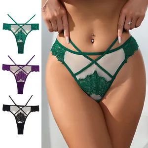 Sexy Panties with High Elastic Briefs for Women Lace Thongs Sexy Panties E3083 - Zhuji Yunying International Trade Co., Ltd. - China